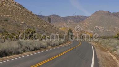 加州红杉沙漠的风景路线